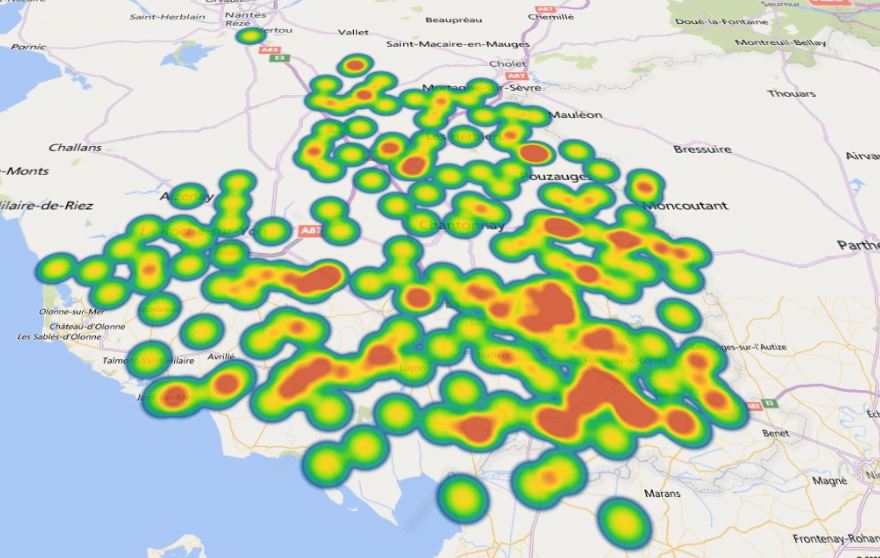 réaliser une carte 3d à partir d'excel