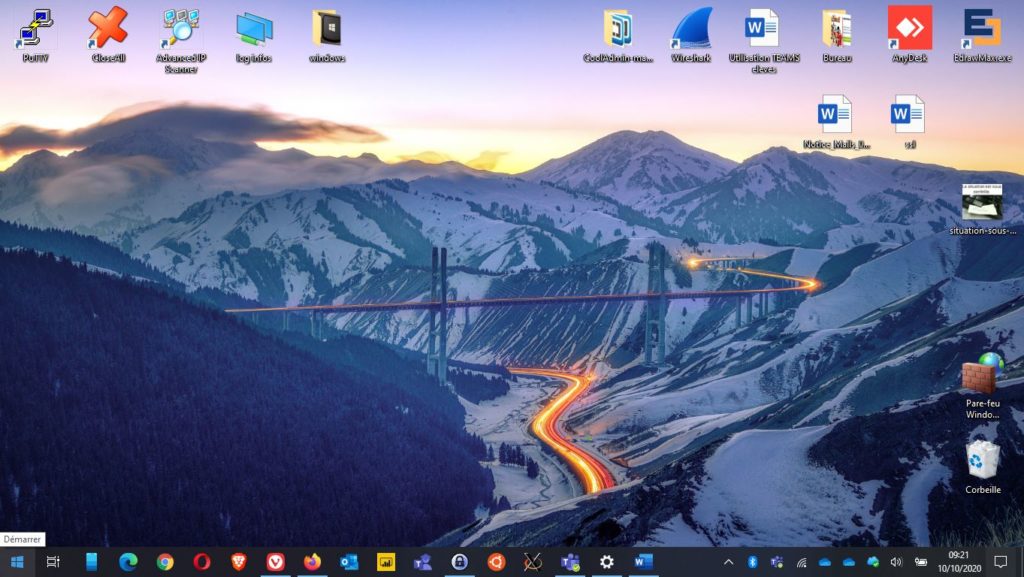 bureau windows 10