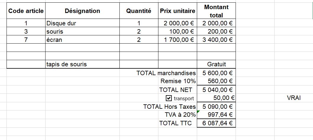 facture finale